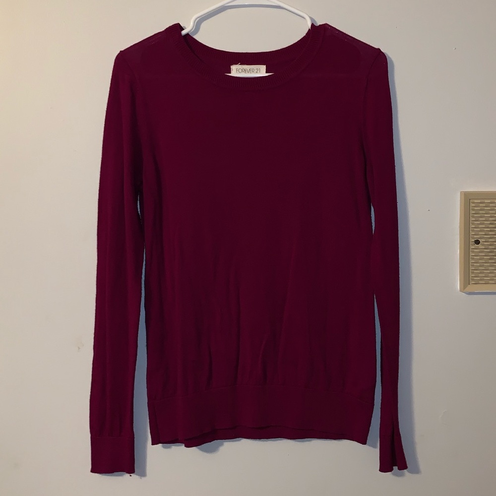 Forever21 magenta sweater top